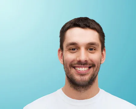 Confident user holding phone